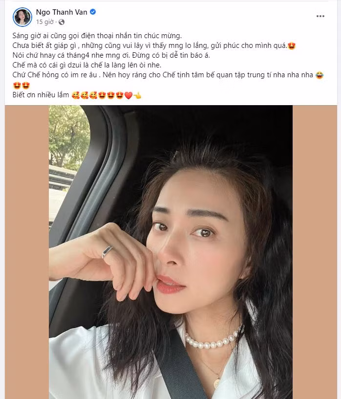 Ngô Thanh Vân lên tiếng về thông tin đang mang thai con đầu lòng.