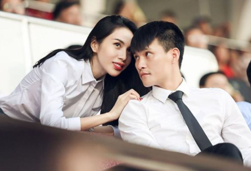 Vợ chồng nữ ca sĩ Thủy Tiên - Công Vinh.