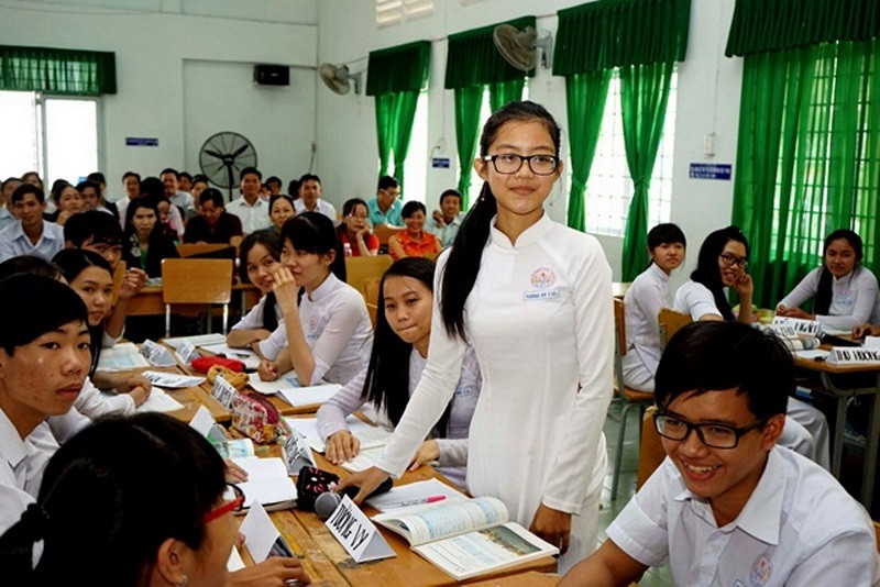 HS Đồng Tháp trong giờ thảo luận nhóm.