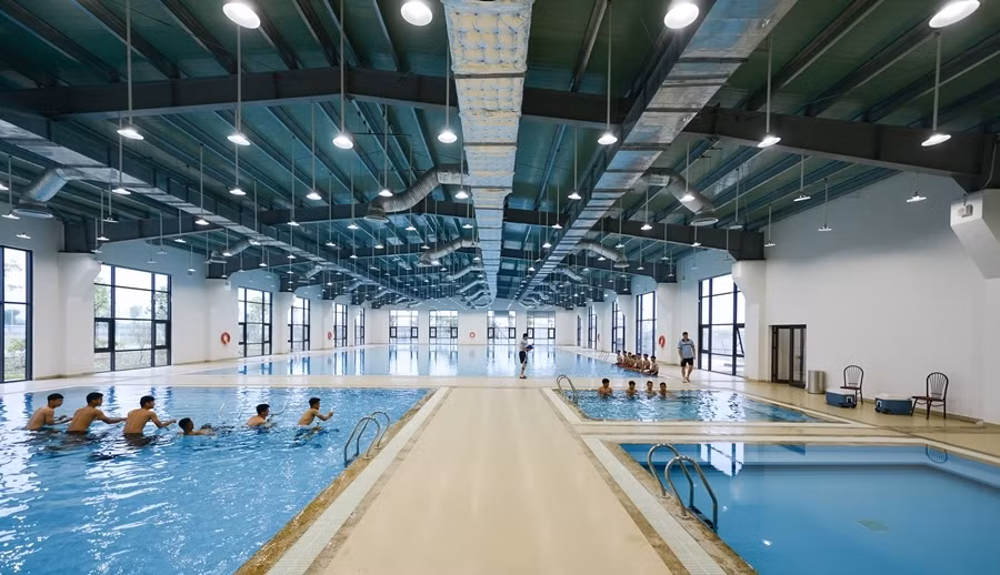 02 bể trị liệu đối cực, 01 bể vật lý trị liệu dưới nước tại PVF Hưng Yên. 02 bể trị liệu đối cực, 01 bể vật lý trị liệu dưới nước tại PVF Hưng Yên.