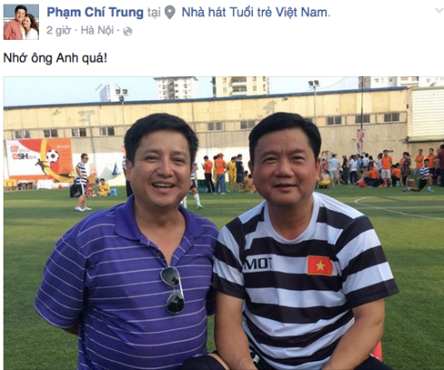 NSƯT Chí Trung và ông Đinh La Thăng là những người bạn thân. chí trung đinh la thăng