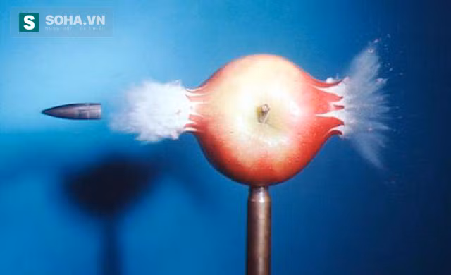 Viên đạn được ghi lại bằng máy ảnh “tốc độ cao” thông thường