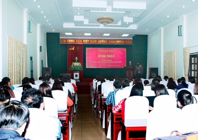 Lớp tập huấn công tác tư vấn tâm lý trong trường phổ thông của Sở GD&ĐT Phú Thọ