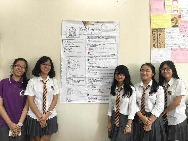 Học sinh Olympia và ảnh facebook vua Quang Trung Học sinh Olympia và ảnh facebook vua Quang Trung
