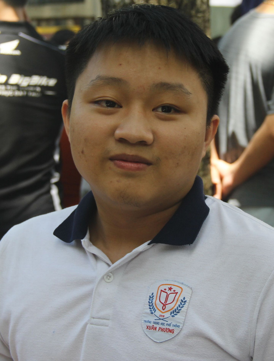 Thí sinh Lê Trọng Bách. Thí sinh Lê Trọng Bách.