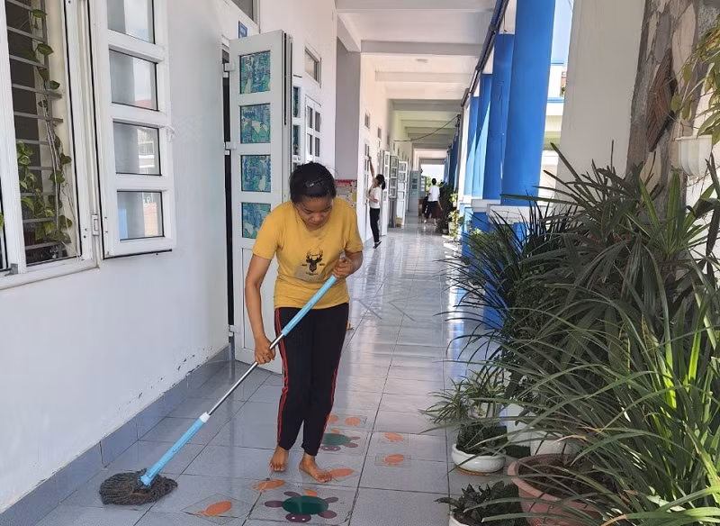 Giáo viên Trường Mầm non Liên Hồng (TP Hải Dương). Ảnh: NTCC