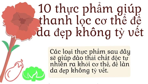 10 thực phẩm giúp thanh lọc cơ thể để da đẹp không tỳ vết