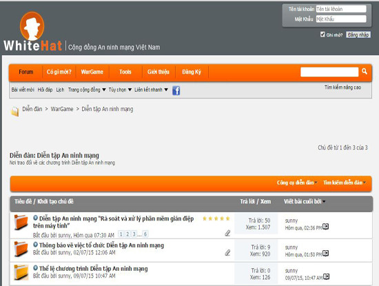 Diễn tập chủ đề "Rà soát phần mềm gián điệp trên máy tính" được Bkav tổ chức trực tuyến tại diễn đàn An ninh mạng Việt Nam - WhiteHat.vn Diễn tập chủ đề "Rà soát phần mềm gián điệp trên máy tính" được Bkav tổ chức trực tuyến tại diễn đàn An ninh mạng Việt Nam - WhiteHat.vn