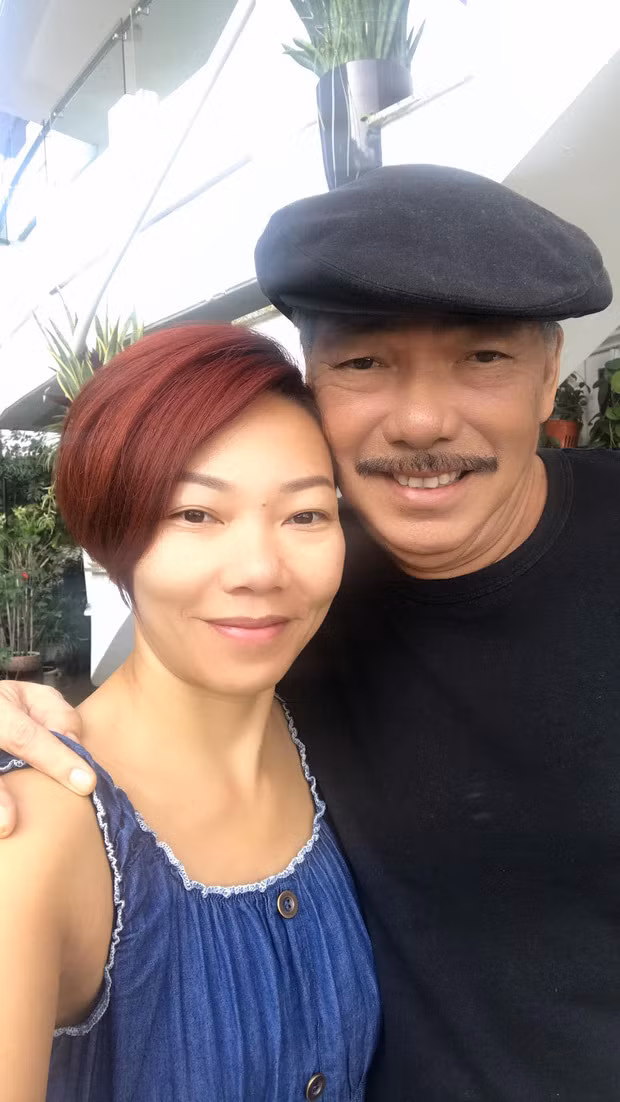 Ca sĩ Trần Thu Hà cùng nhạc sĩ Trần Tiến.