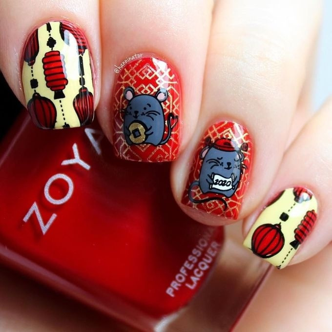 8 mẫu móng đẹp chơi Tết, mang lại may mắn và sung túc cho người diện ảnh 6 8 mẫu móng đẹp chơi Tết, mang lại may mắn và sung túc cho người diện ảnh 6