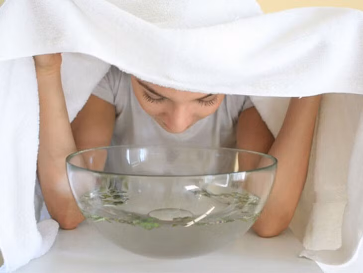 Xông hơi mũi giúp chất nhầy thoát ra ngoài dễ dàng