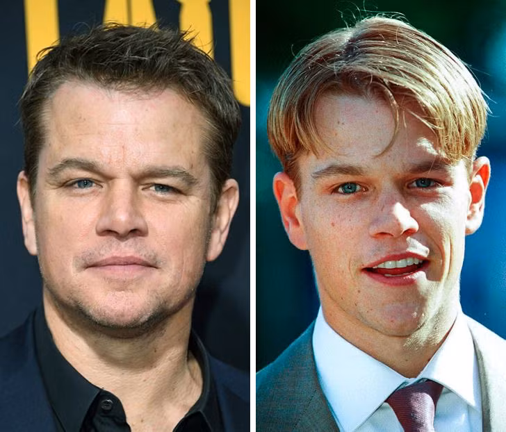 Matt Damon: 48 tuổi và 27 tuổi.