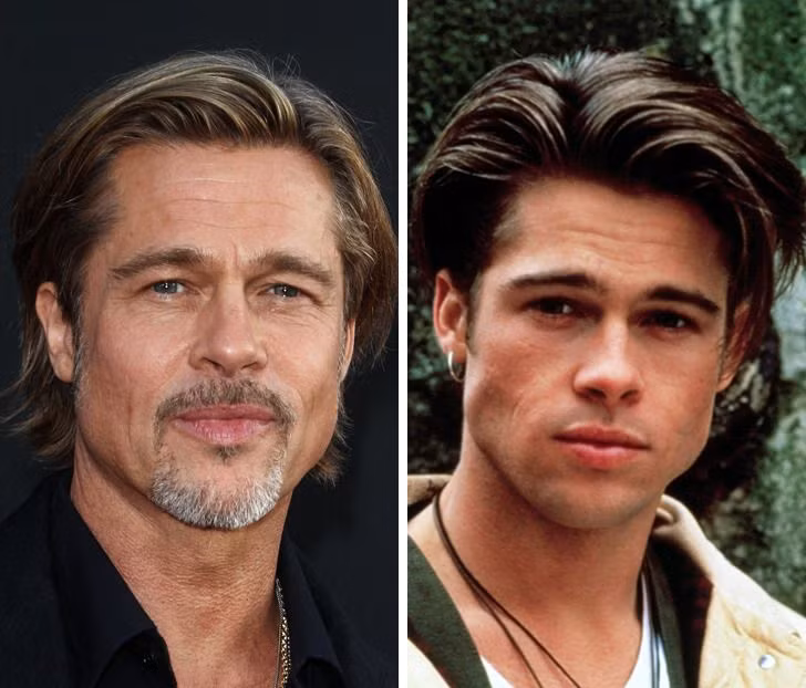 Brad Pitt: 55 tuổi và 26 tuổi.