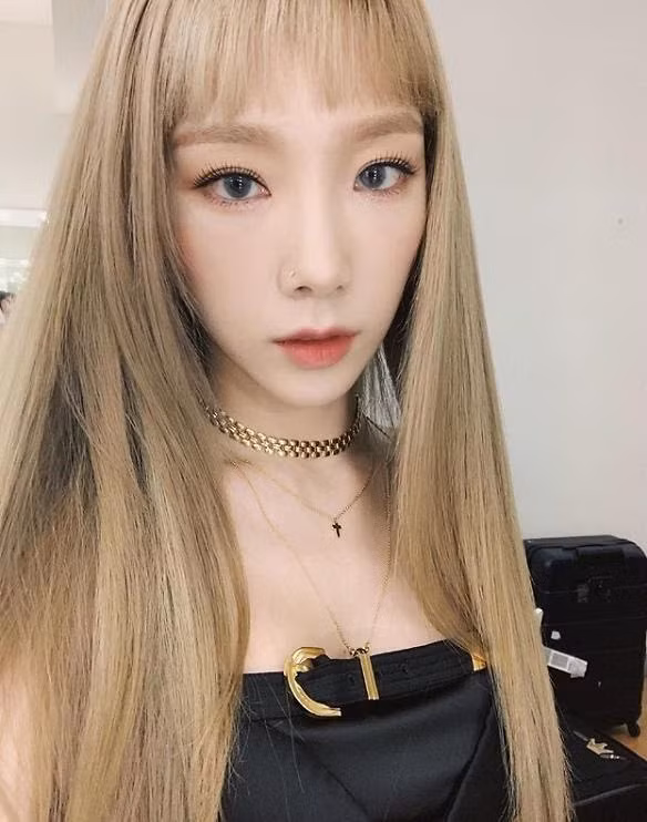 Không nhiều người có thể để được tóc mái trên lông mày nhưng Taeyeon trông thật tuyệt!