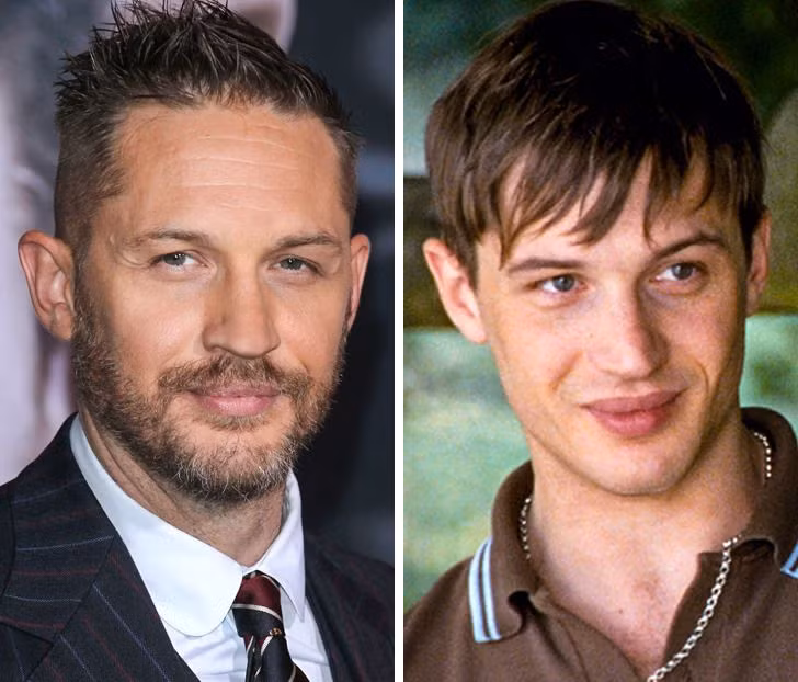 Tom Hardy: 41 tuổi và 28 tuổi.