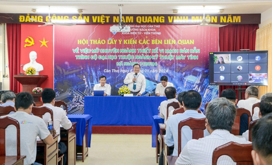 Trường Bách Khoa (Trường ĐH Cần Thơ) tổ chức Hội thảo lấy ý kiến mở chuyên ngành Thiết kế vi mạch bán dẫn.