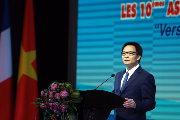 Phó Thủ tướng khẳng định hợp tác ở tầm địa phương của Việt Nam và Pháp là mối hợp tác quy mô lớn nhất và cơ chế tốt nhất trong mạng lưới hợp tác địa phương giữa Việt Nam và tất cả các nước. Ảnh: VGP