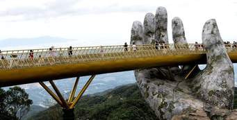 Cầu Vàng, Đà Nẵng, điểm đển du lịch hút khách quốc tế