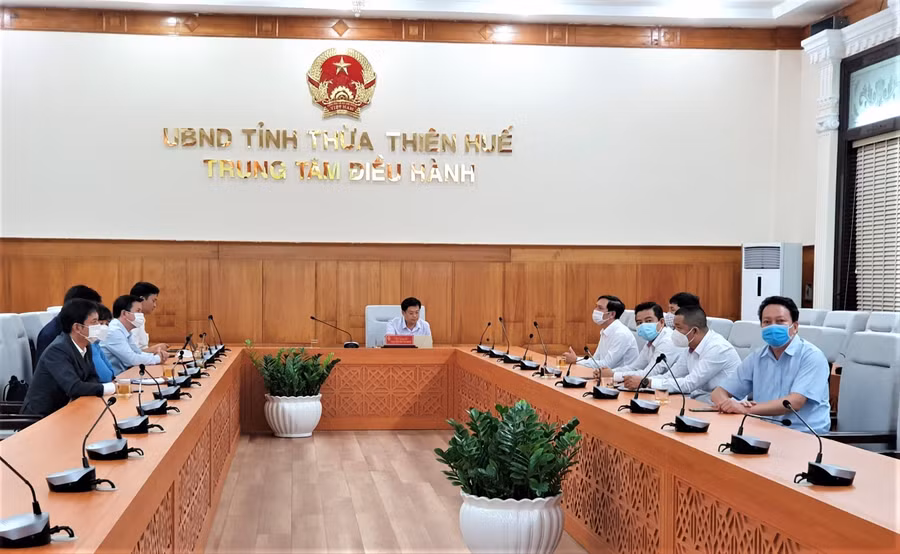 Điểm cầu tỉnh Thừa Thiên Huế.