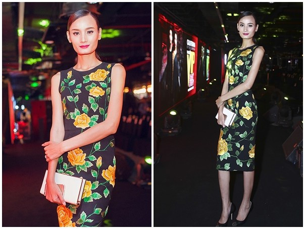 Không kém cạnh đồng nghiệp và đàn chị, người mẫu Lê Thúy được khen ngợi về vẻ sang trọng khi diện bộ đầm thêu họa tiết hoa hồng của NTK Đỗ Mạnh Cường dự sự kiện cuối tuần. Thủy Top, Đông Nhi dẫn đầu nhóm sao mặc đẹp trong tuần