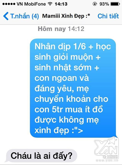 Tin nhắn hài hước từ những phụ huynh “xì teen” nhất quả đất ảnh 6 Tin nhắn hài hước từ những phụ huynh “xì teen” nhất quả đất ảnh 6
