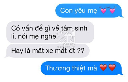 Tin nhắn hài hước từ những phụ huynh “xì teen” nhất quả đất ảnh 11 Tin nhắn hài hước từ những phụ huynh “xì teen” nhất quả đất ảnh 11