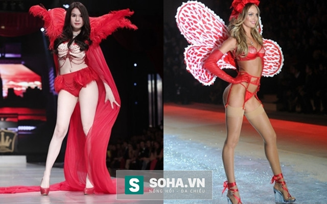 Đẳng cấp nữ hoàng nội y mà Ngọc Trinh không bao giờ đạt tới ảnh 1 Đêm hội chân dài của Khắc Tiệp từng nhiều lần bị chỉ trích vì bắt chước Victorias Secret.