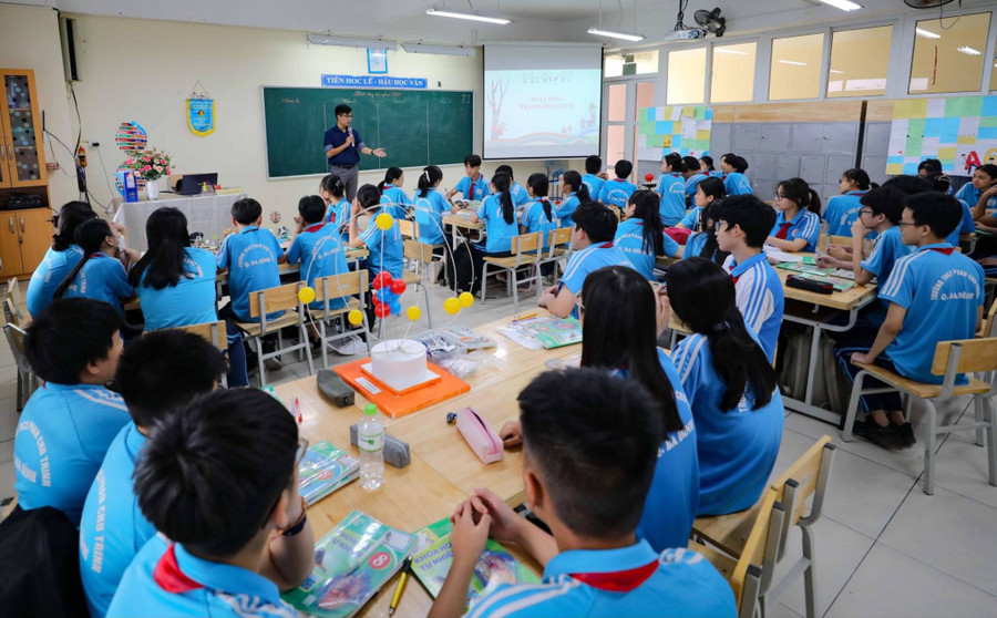 Một lớp học trên địa bàn quận Ba Đình (Hà Nội). Ảnh: Phòng GD&ĐT Ba Đình Một lớp học trên địa bàn quận Ba Đình (Hà Nội). Ảnh: Phòng GD&ĐT Ba Đình