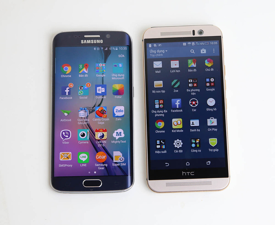 So sánh Galaxy S6 edge và HTC One M9 ảnh 3 So sánh Galaxy S6 edge và HTC One M9