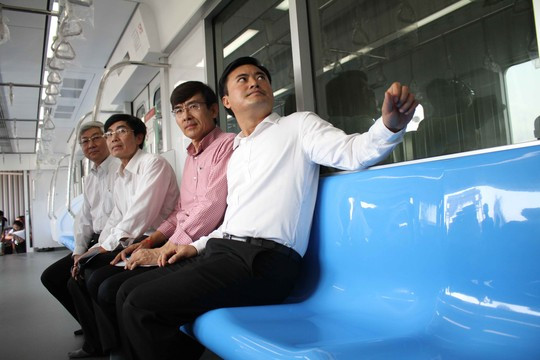 Cận cảnh bên trong tàu điện ngầm đầu tiên của Việt Nam ảnh 10 Cận cảnh bên trong tàu điện ngầm đầu tiên của Việt Nam