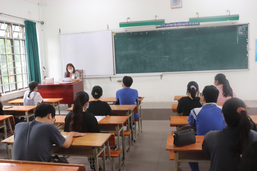 Các điểm thi đều đảm bảo các yêu cầu phòng, chống dịch Covid-19. Ảnh minh họa