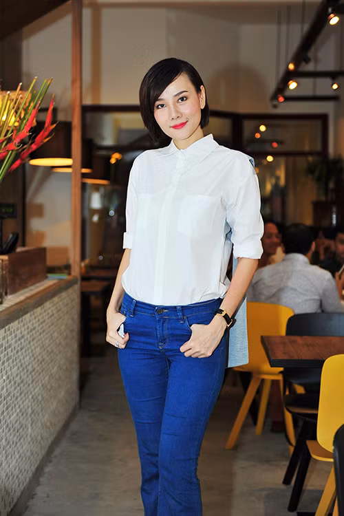 Trịnh Kim Chi bầu 7 tháng vẫn xinh đẹp