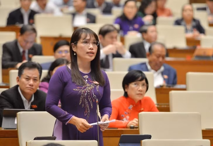 Đại biểu Châu Quỳnh Dao (Kiên Giang). Ảnh: Quốc hội