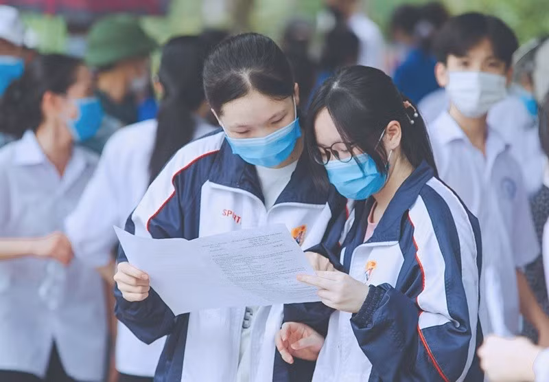 Thí sinh thi tốt nghiệp THPT. Ảnh: ITN