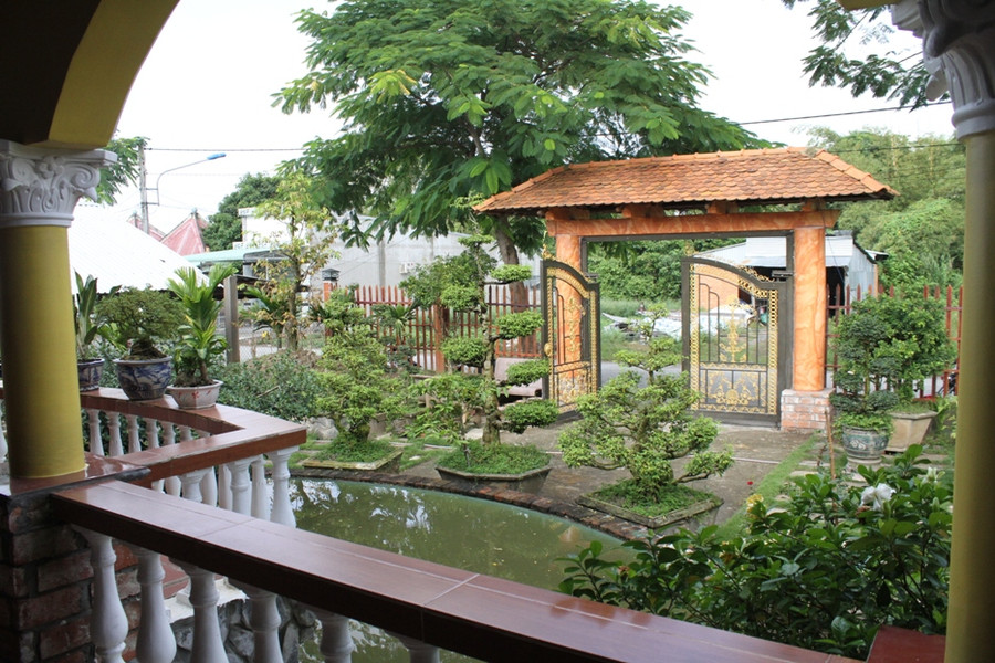 Ngôi nhà có kiến trúc hài hòa, phong thủy được tính toán kỹ lưỡng.