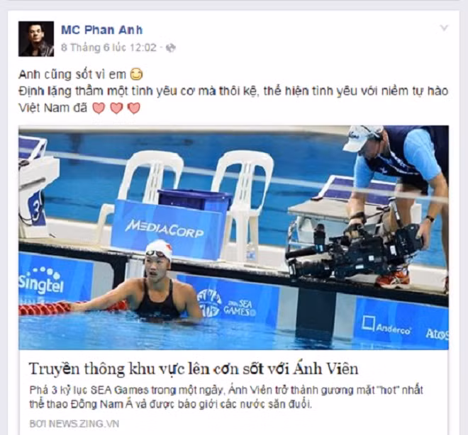 MC Phan Anh thể hiện tình yêu với "niềm tự hào của Việt Nam"