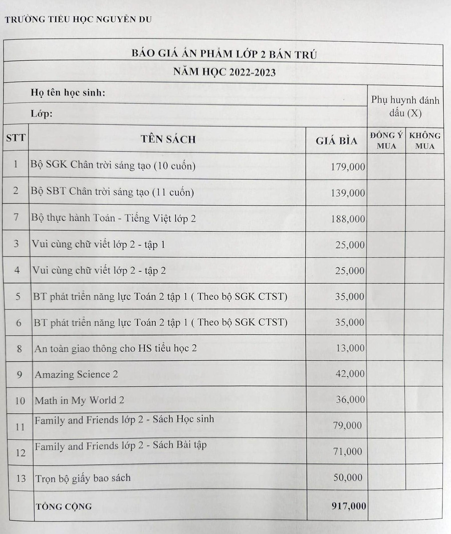 Một combo bán SGK, sách tham khảo của một trường tiểu học tại TPHCM. Một combo bán SGK, sách tham khảo của một trường tiểu học tại TPHCM.