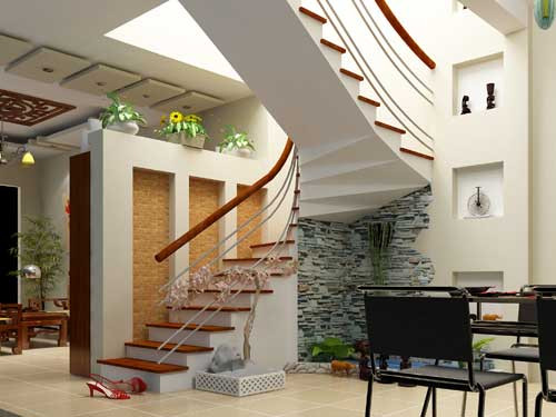Cầu thang phải luôn được xây hoàn chỉnh và không hở ở các bậc.