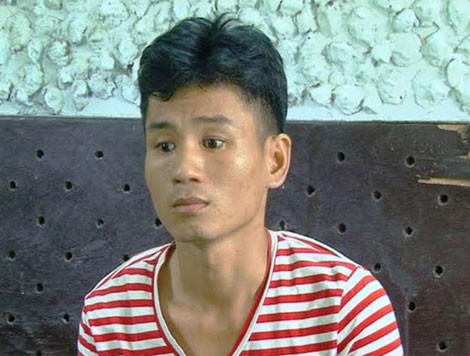 Huỳnh Anh Khoa tại cơ quan điều tra. Huỳnh Anh Khoa tại cơ quan điều tra.