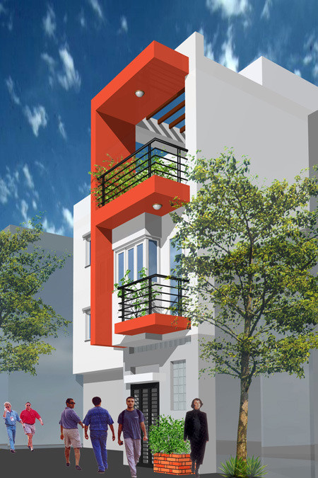 Ngôi nhà với màu đỏ may mắn ảnh 10