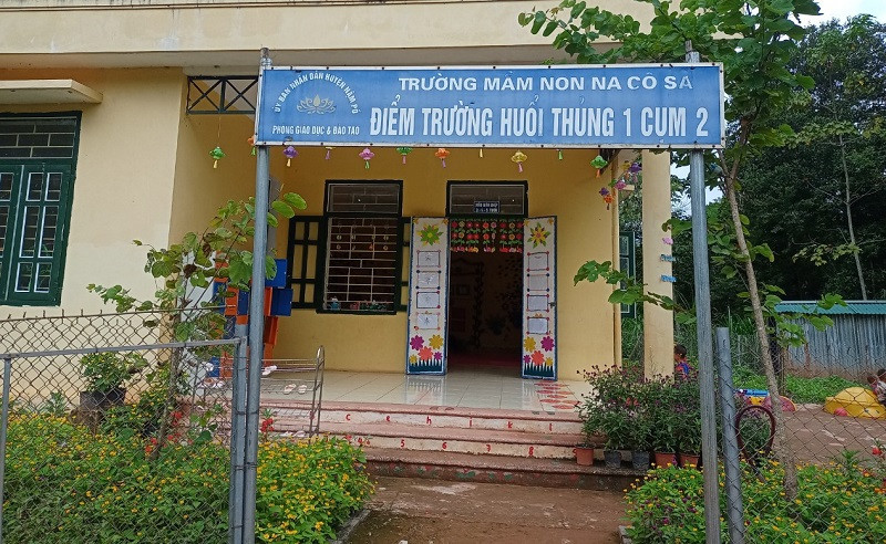 Điểm trường Huổi Thủng 1 – nơi cô giáo Nông Thị Oanh giảng dạy năm học 2021 – 2022.