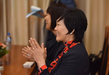 Buoi chieu ban ron cua De nhat phu nhan Nhat Ban tai Ha Noi - Anh 4