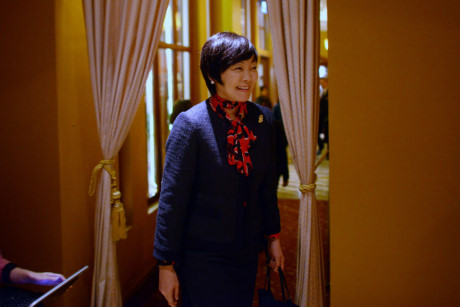 Buoi chieu ban ron cua De nhat phu nhan Nhat Ban tai Ha Noi - Anh 7