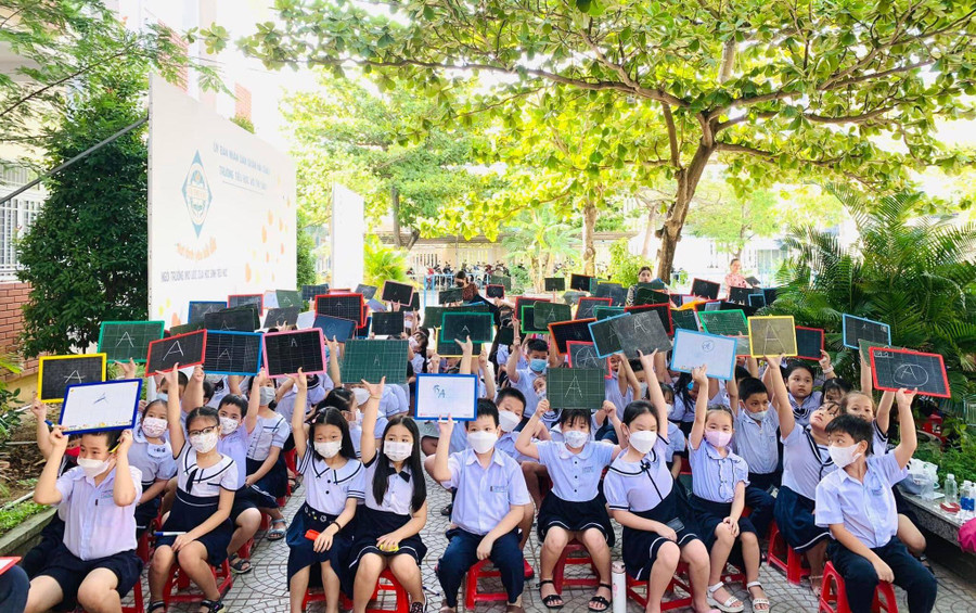 Hoạt động ngoại khóa Rung chuông vàng của học sinh Trường Tiểu học Võ Thị Sáu (quận Hải Châu, TP Đà Nẵng).