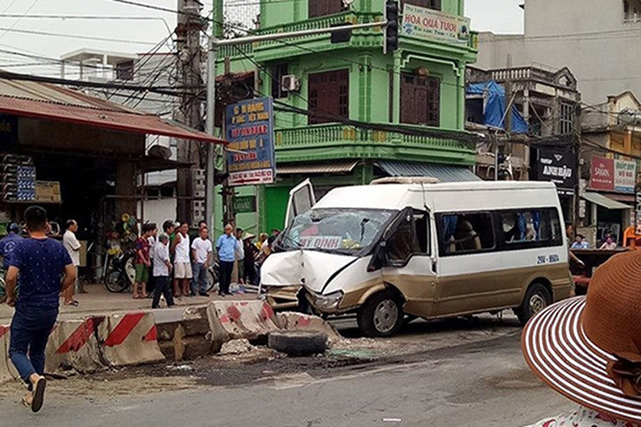 Hiện trường vụ tai nạn. Ảnh: S.M.