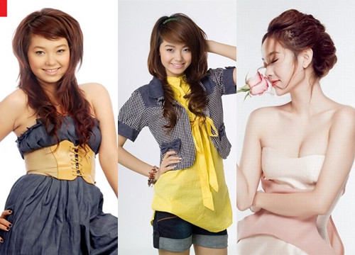 Từ một cô bé mũm mĩm trong bộ phim "Gọi giấc mơ về", Minh Hằng đã nỗ lực giảm cân để trở thành một ca sĩ teen có ngoại hình trong sáng, đáng yêu. Những năm gần đây, cô thay đổi phong cách với hình tượng người phụ nữ trưởng thành sang trọng và quyến rũ. minh-hang-5629-1429087140.jpg