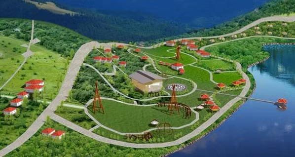 Mô hình Trường Giáo dục Kỹ năng sống Outward Bound Việt Nam tại hồ Đồng Câu, huyện Bình Xuyên (tỉnh Vĩnh Phúc).