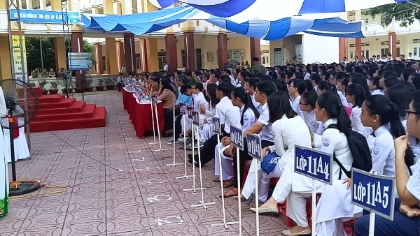 Quang cảnh buổi tuyên truyền