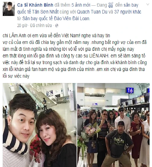 Khánh Bình xác nhận đã ly hôn vợ, xin lỗi nữ đại gia