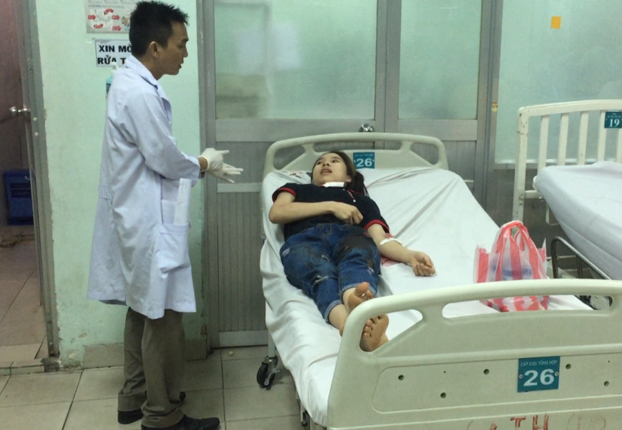 Vay "nóng" tiền giang hồ, cô gái đi cướp để lấy tiền trả nợ ảnh 3 Chị Ngân Thị Hoài Nhi vẫn đang điều trị tại Bệnh viện 115